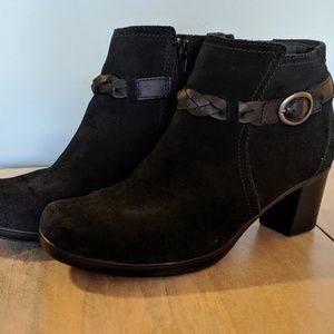 Black Clarks Booties
